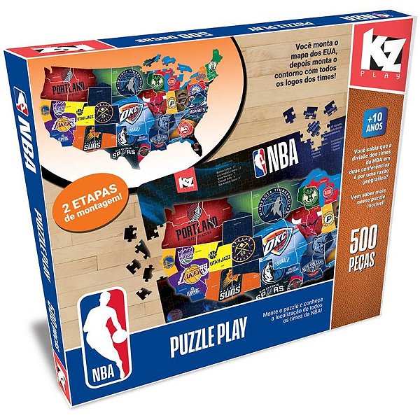 QUEBRA-CABEÇA Cartonado NBA Puzzle PLAY 500 Peças