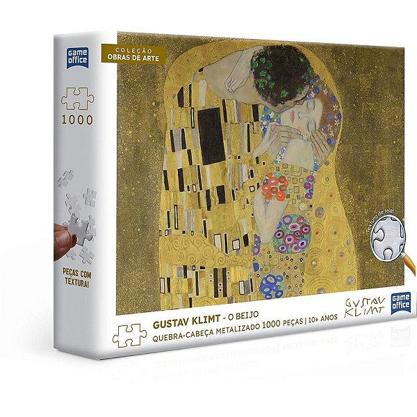 QUEBRA-CABEÇA Cartonado Gustav KLIMT- o Beijo 1000 Peças