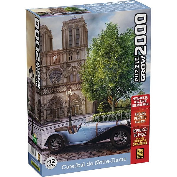 QUEBRA-CABEÇA Cartonado Catedral Notre Dame 2000 Peças