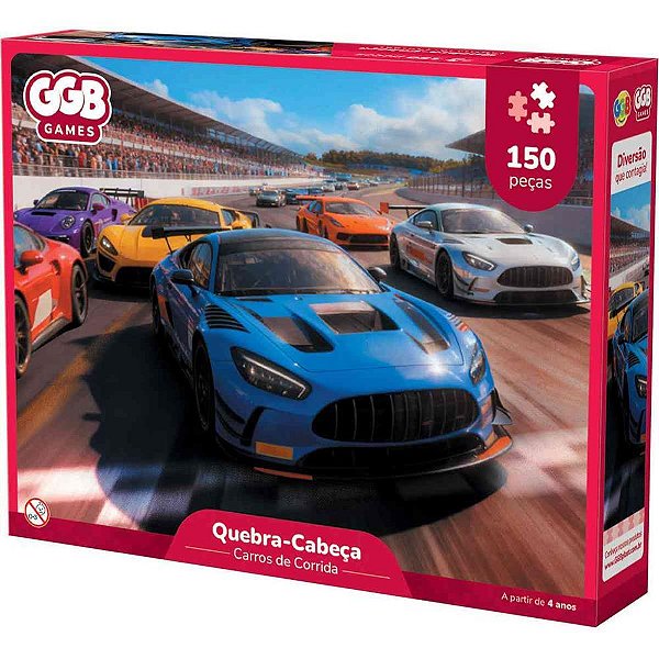 QUEBRA-CABEÇA Cartonado Carros de Corrida 150 Peças