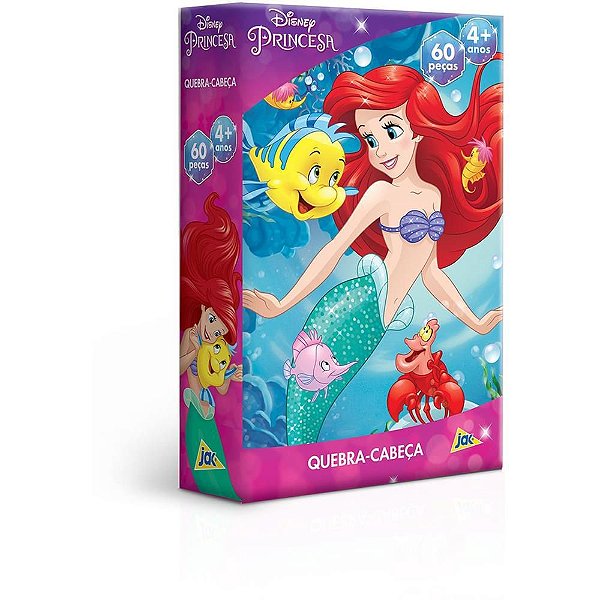 QUEBRA-CABEÇA Cartonado Ariel 60 Peças