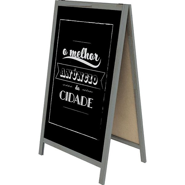 Quadro Propaganda TAB Neo Duplo 90X60CM Preto