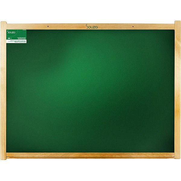 Quadro Escolar Verde 120X90CM com Moldura de Madeira - Pacote com 2