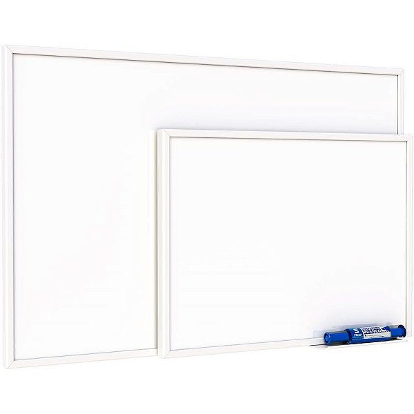 Quadro Branco Moldura Madeira 40X30CM FIT Branco
