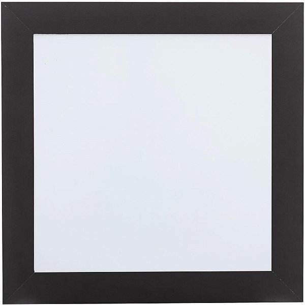 Quadro Branco Moldura Madeira 038X038CM Command Center Preto PCT com 02