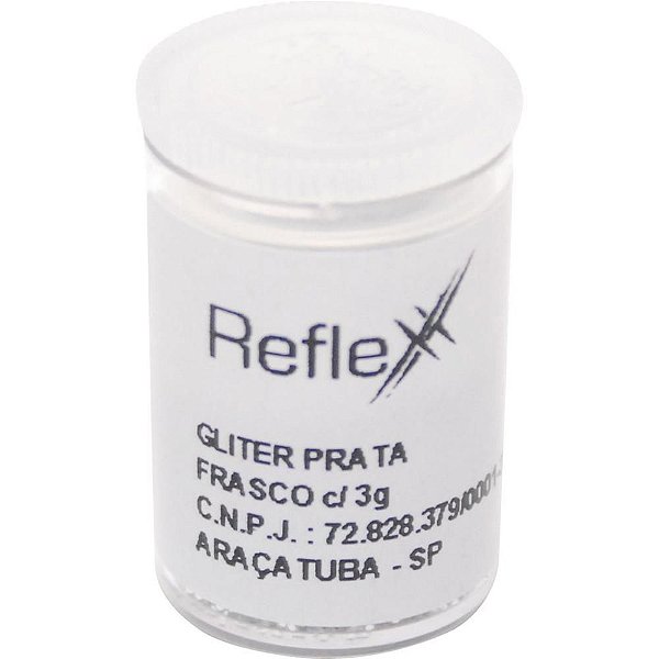 Purpurina Potes 3G Prata - Caixa com 12