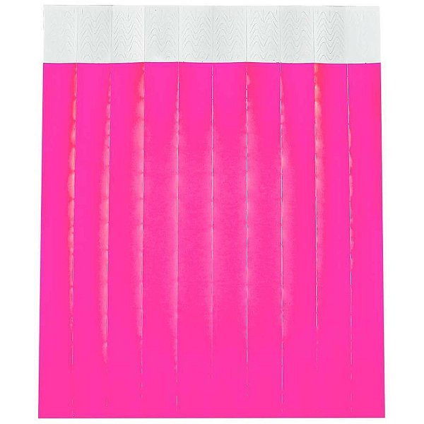 Pulseira de Identificação Sintética PINK Fluor Pacote com 50