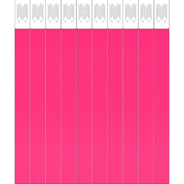 Pulseira de Identificação Laser PRO PINK Pacotre com 50