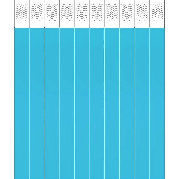 Pulseira de Identificação Laser PRO Azul Claro - Pacote com 50