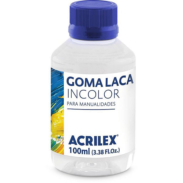 Produto para Artesanato Goma Laca Incolor 100ML Pacote com 06