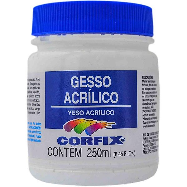 Produto para Artesanato Gesso Acrílico 250 ML