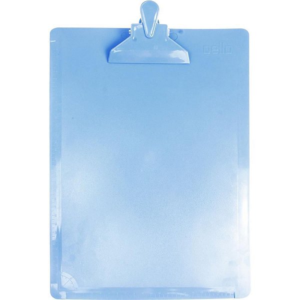 Prancheta Plástica Ofício Serena Azul Pastel