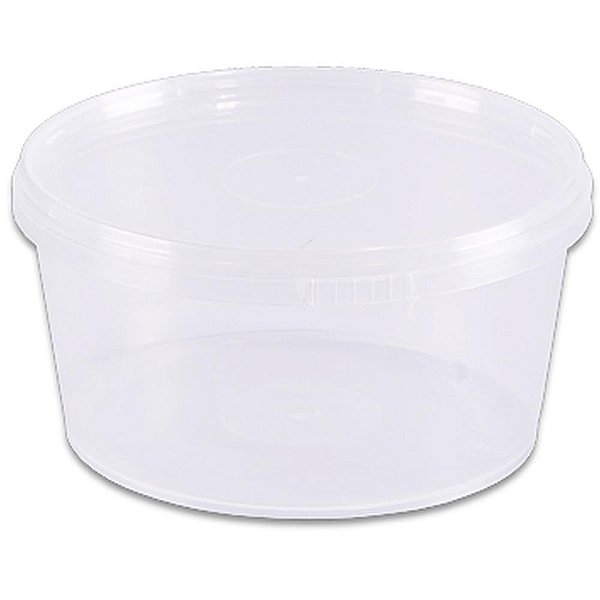 Pote Descartável Redondo 250ML com Lacre PCT com 10
