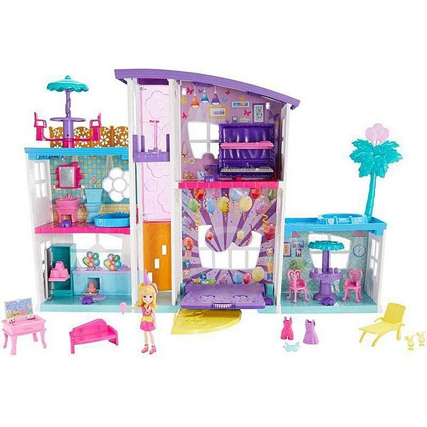 Polly Pocket Mega Casa Surpresa 3 Andares