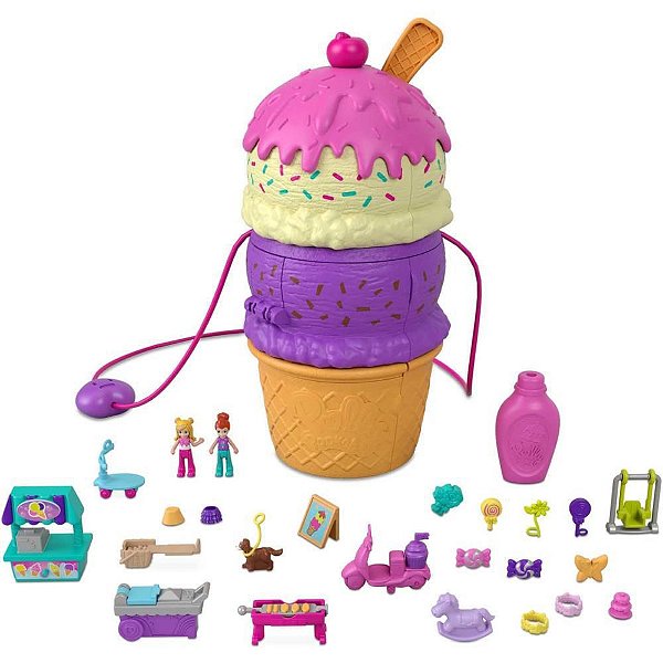 Polly Pocket Micro Mundo Surpresa Cone D Sorvete