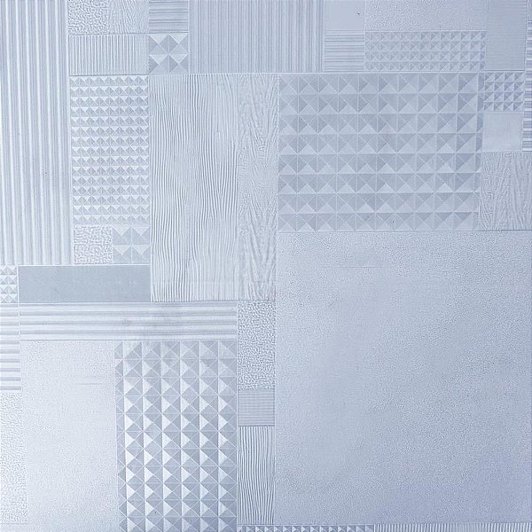 Papel de Parede Plástico Adesivo 90CM X 2,5M Neo Vitral Labirinto para Vidro