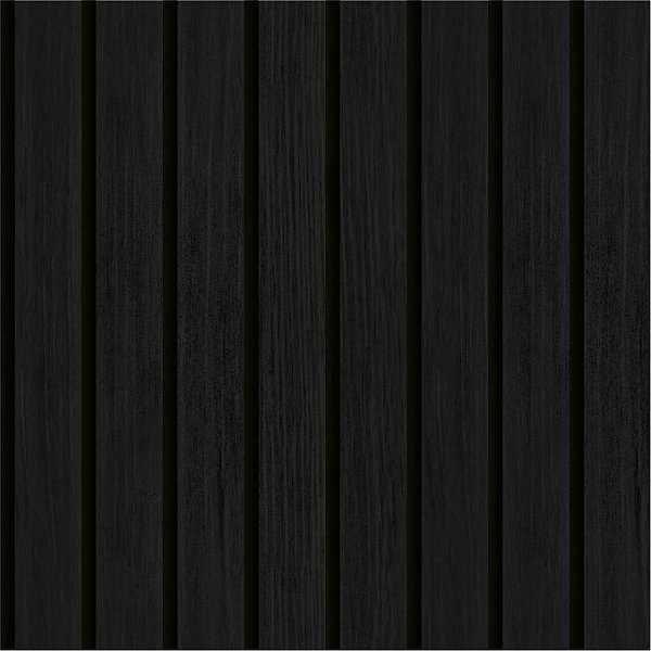Papel de Parede Plástico Adesivo 45CMX5M Ripa Madeira Preta 0,80