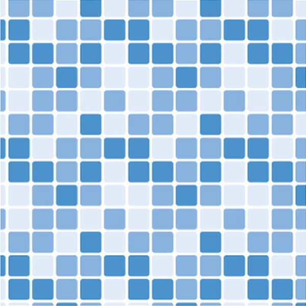 Papel de Parede Plástico Adesivo 45CMX5M Pastilha Azul 0,80