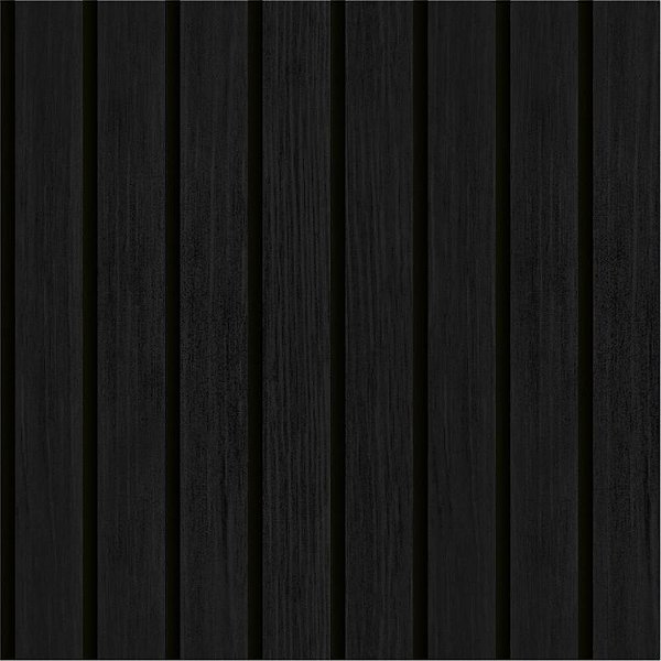 Papel de Parede Plástico Adesivo Ripa Madeira Preta 45CM X 10M