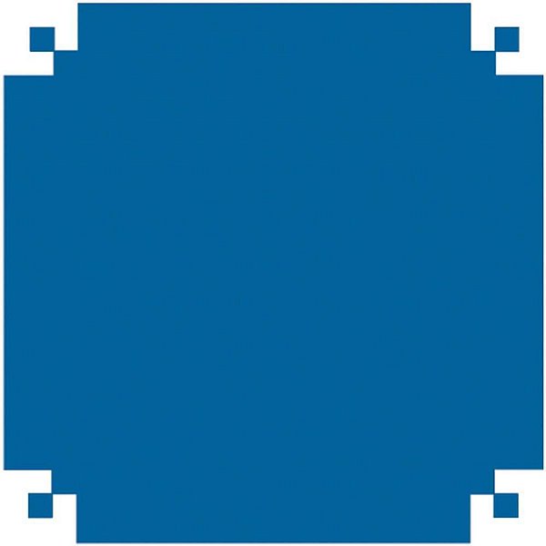 Papel de Parede Plástico Adesivo 45CMX10M PVC Fosco Azul