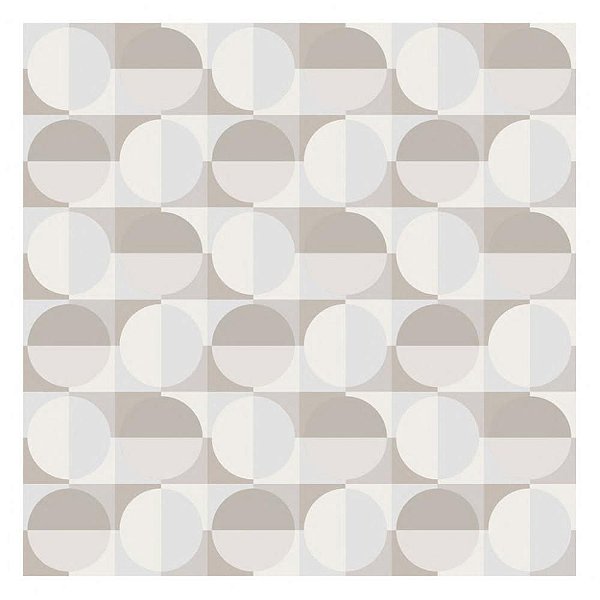 Papel de Parede Plástico Adesivo 45CMX10M Fantasia Geométrico Circulos 0