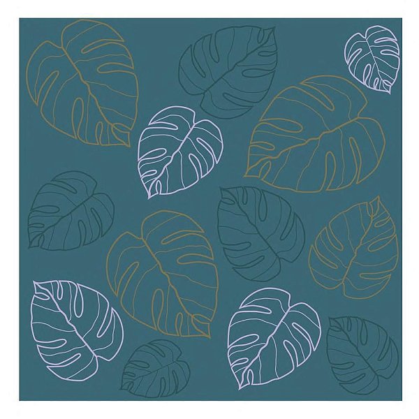 Papel de Parede Plástico Adesivo 45CMX10M Fantasia Folha 0,80