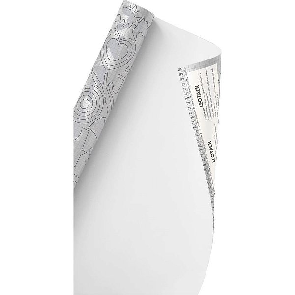 Papel de Parede Plástico Adesivo 45CMX10M Color Branco Fosco