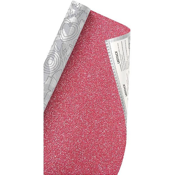 Papel de Parede Plástico Adesivo Brilhante Rosa - 45CM X 10M