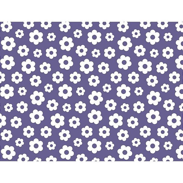 Placa em EVA Estampado 60X40CM Flores 2MM Pacote com 05