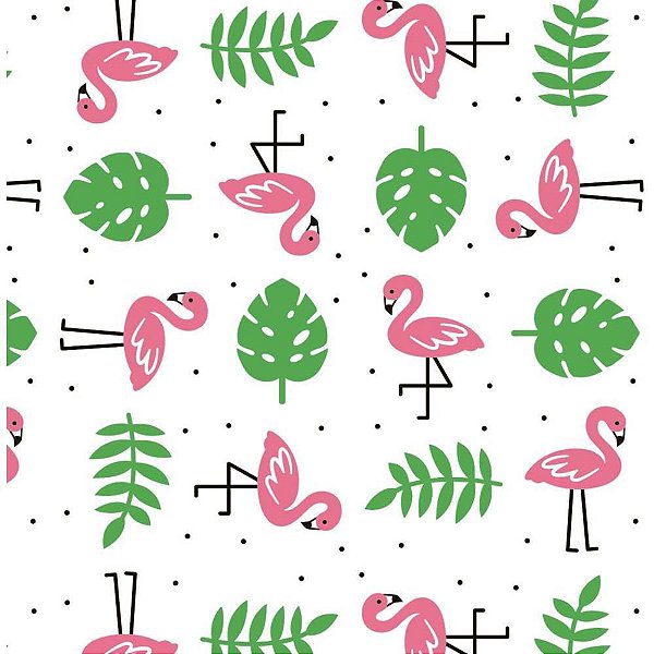 Placa em EVA Estampado 60X40CM Flamingo 2MM PCT com 05