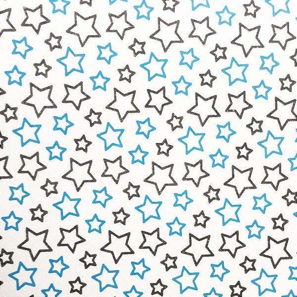Placa em EVA Estampado 60X40CM Estrelinhas 2MM Pacote com 05