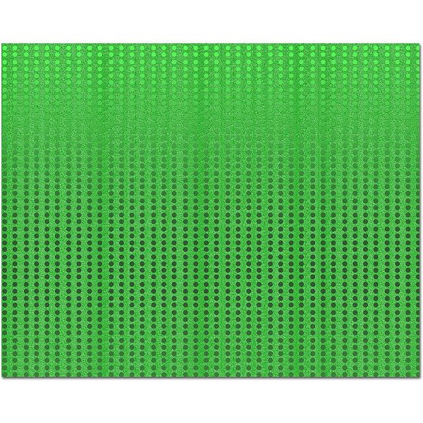 Placa em EVA Estampado 48X40CM Lantejoula Verde 2MM PCT com 05