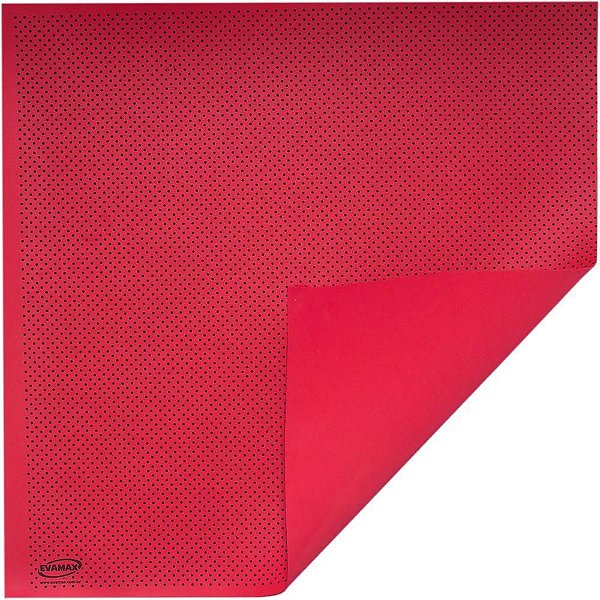Placa em EVA Estampado 47X40CM VERM com Poa PT 1,6MM PCT com 05