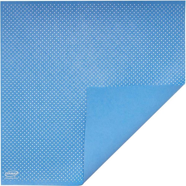 Placa em EVA Estampado 47X40CM Azul com Poa BR 1,6MM PCT com 05