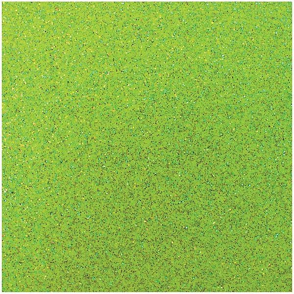 Placa em EVA com Glíter 60X40CM Verde Neon 2MM - Pacote com 05