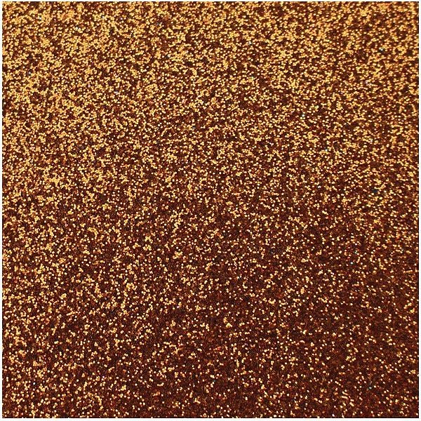 Placa em EVA com Glíter Cobre 60X40CM 2MM Pacote com 5