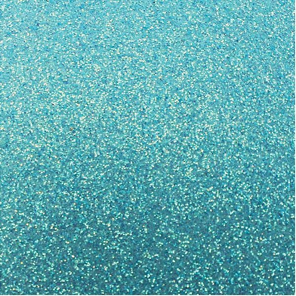Placa EVA com Glitter Azul Claro Neon 60X40CM 2MM Pacote com 05