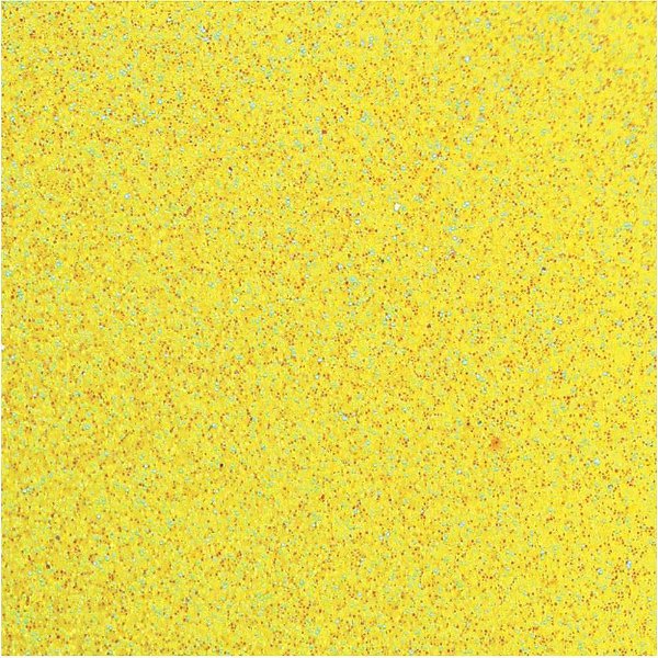 Placa de E.V.A com Glíter 60X40CM Amarelo Neon 2MM - Pacote com 05 Unidades