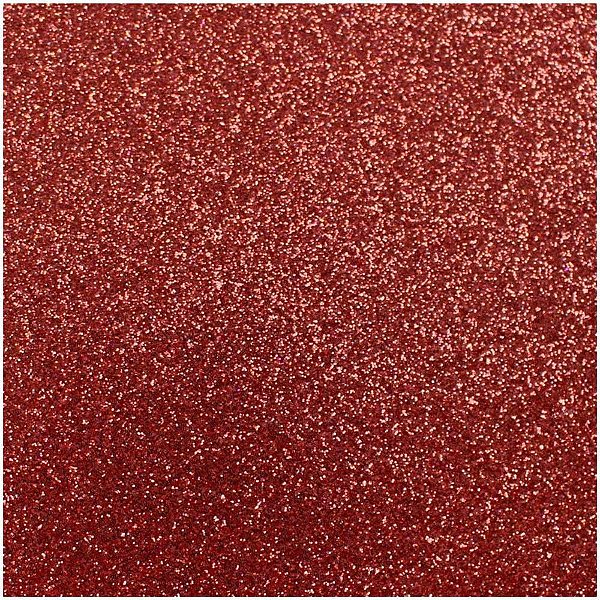 Placa em EVA com Glíter 48X40CM Vermelho 2MM Pacote com 10