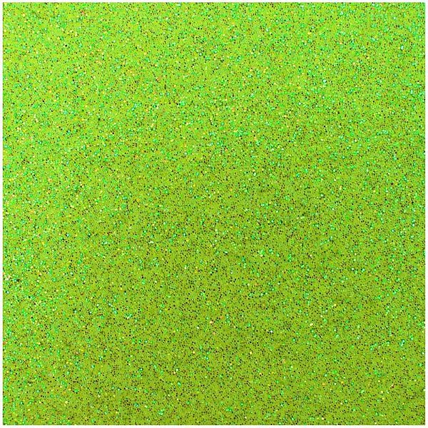 Placa em EVA com Glíter Verde Neon 48X40CM 2MM Pacote com 10