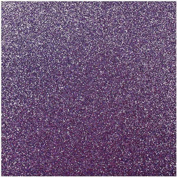 Placa em EVA com Glíter 48X40CM Lilás 2MM Pacote com 10