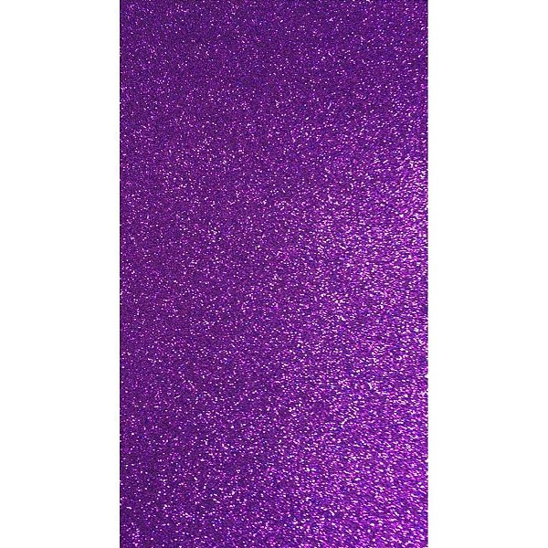 Placa em EVA com Glíter 48X40CM Violeta 2MM PCT com 10