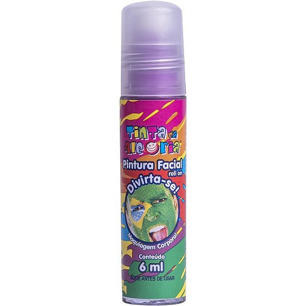 Pintura Facial ROLL ON Roxa 6ML DPCOM 24