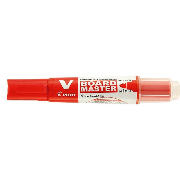 Pincel Quadro Branco WBMA-VBM Recarregrefil VERM CX com 12