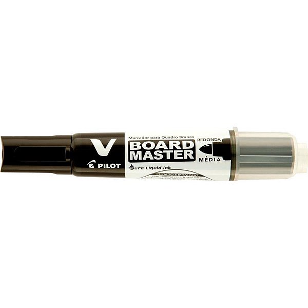 Pincel Quadro Branco Pilot V Board Master WBMA-VBM Preto - Recarregável - Caixa com 12