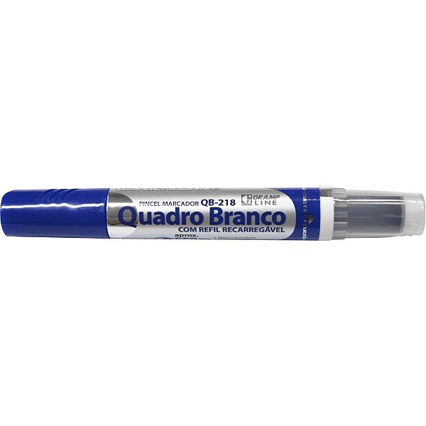 Pincel Quadro Branco QB-218 Pincel + 1 Ponta + 1 Refil Azul