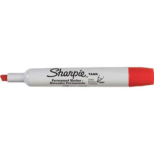 Pincel Marcador Permanente Sharpie TANK Vermelho