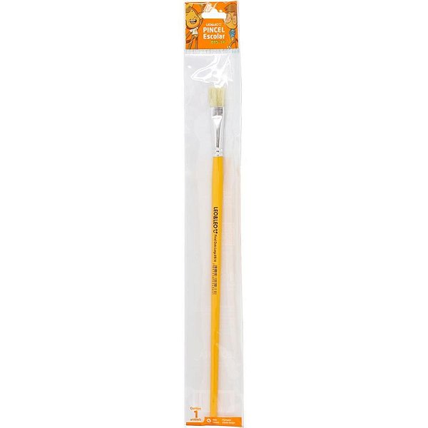 Pincel Artesanal Chato 815 Nº 10 Amarelo