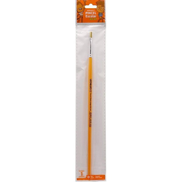 Pincel Artesanal Chato 815 Nº02 Amarelo