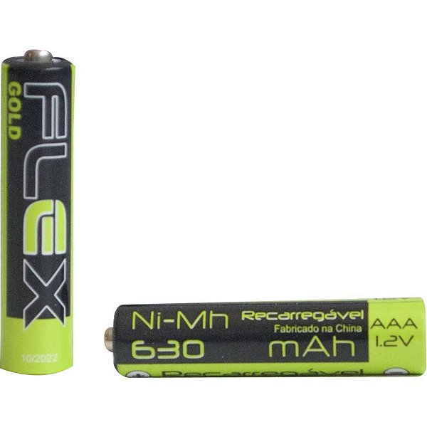 Pilha Recarregável AAA para Telefone sem Fio 630MAH Blister com 2